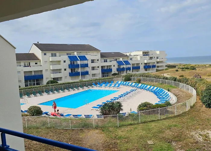 Lacanau, Résidence Bleu Marine, appartement 2e étage, exceptionnel car balcon face et vue océan avec piscine ! Et avec parking réservé