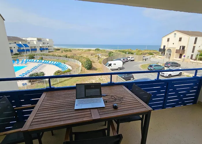 Lacanau, Residence Bleu Marine, Appartement 2E Etage, Exceptionnel Car Balcon Face Et Vue Ocean Avec Piscine ! Et Avec Parking Reserve