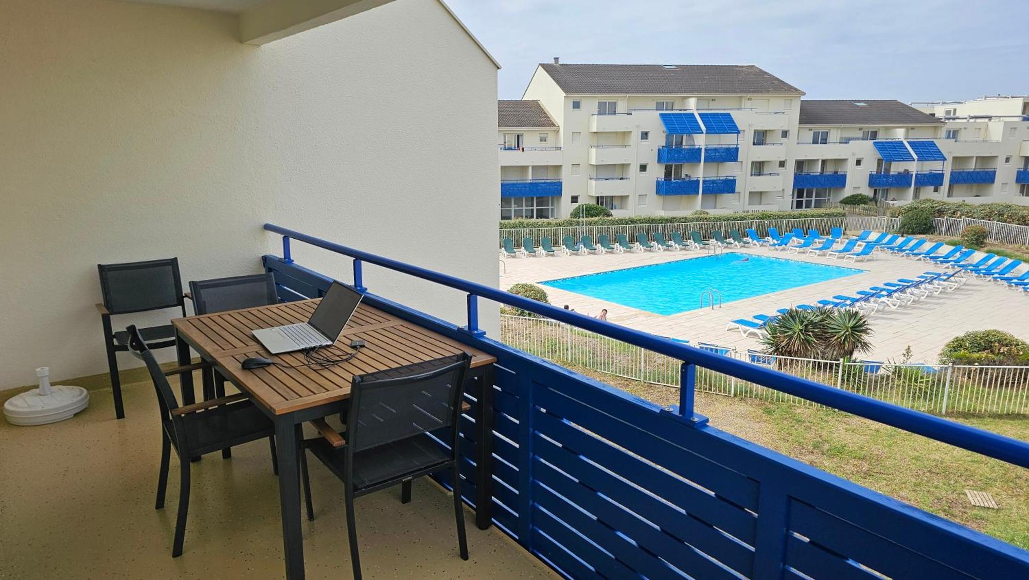 Lacanau, Résidence Bleu Marine, 2e étage, Exceptionnel Car Balcon Face Et Vue Océan Avec Piscine ! Et Avec Parking Réservé Appartamento