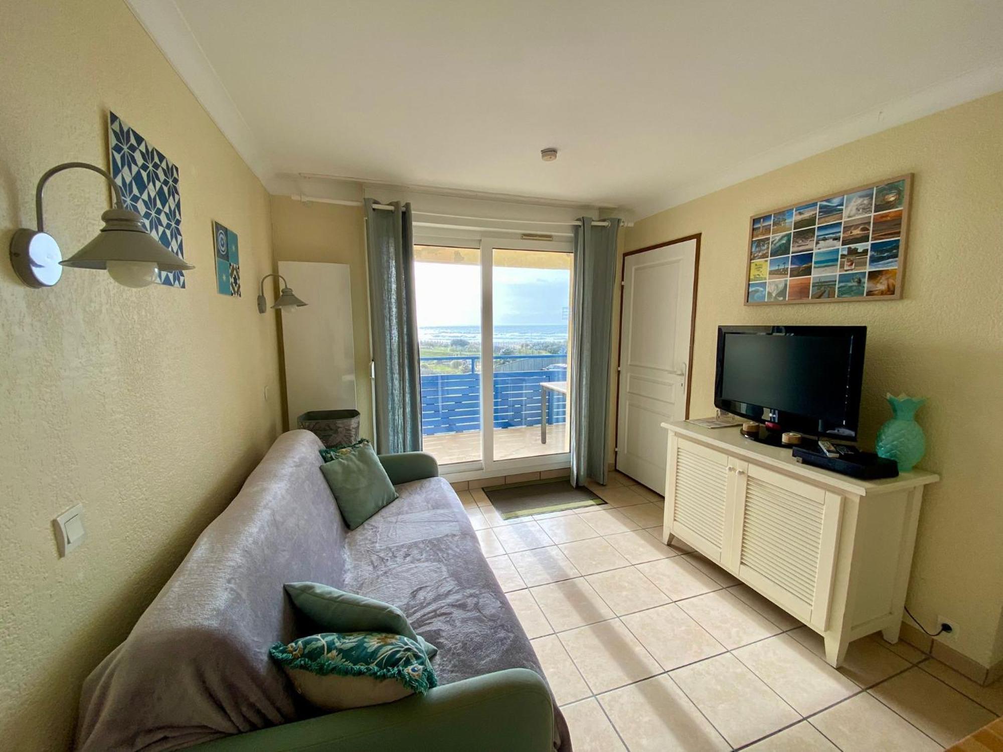 Lacanau, Résidence Bleu Marine, 2e étage, Exceptionnel Car Balcon Face Et Vue Océan Avec Piscine ! Et Avec Parking Réservé Appartamento